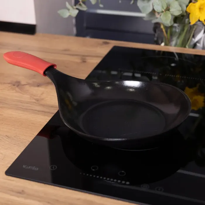 Чавунна сковорода з силіконовою ручкою Ø24.5 см для електричної та газової плити 1 л (HP-1-12) - изображение 8