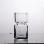 Декоративна ваза для квітів 15 см скляна прозора ваза 600 мл скляна прозора ваза 600 мл (HP-10-13)