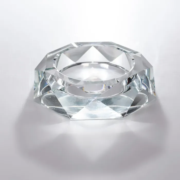 Декоративна попільничка для сигарет 14.5×4 см скляна попільничка настільна (HP-4-129) - изображение 2