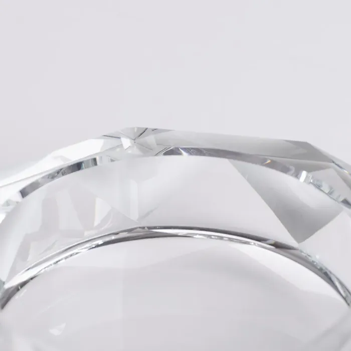 Декоративна попільничка для сигарет 14.5×4 см скляна попільничка настільна (HP-4-129) - изображение 3