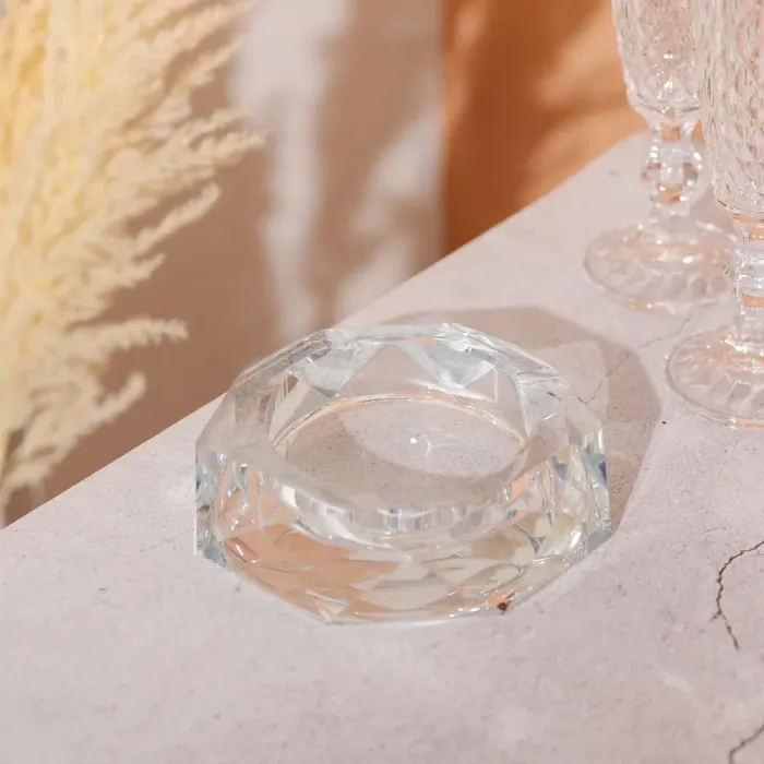 Декоративна попільничка для сигарет 14.5×4 см скляна попільничка настільна (HP-4-129) - изображение 4