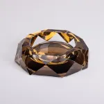 Декоративна попільничка для сигарет 14.5×4 см скляна попільничка настільна Золотиста (HP-4-130)