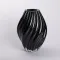 Декоративна скляна ваза для квітів 30 см фігурна ваза 5 л Чорна (HP-10-4)