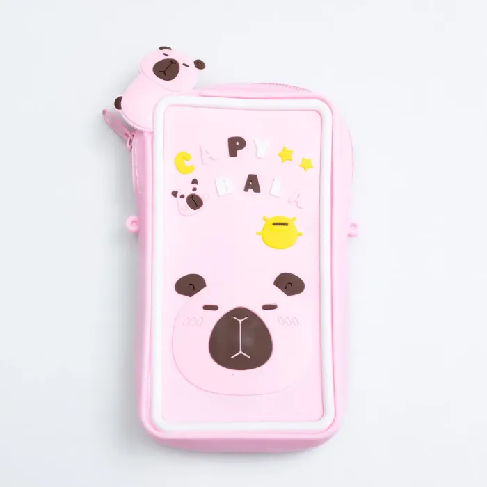 Дитяча силіконова сумочка-гаманець 7*10*3 см Рожевий HP-55-17P (HP-55-17P) - изображение 2