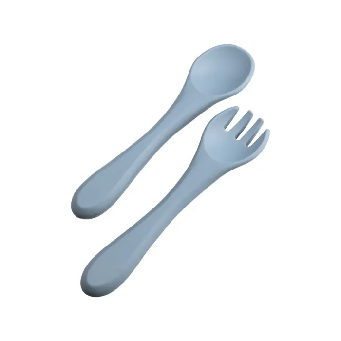 Дитячий набір силіконового посуду 7 предметів Синій HP34546BL (HP34546BL) - зображення 5