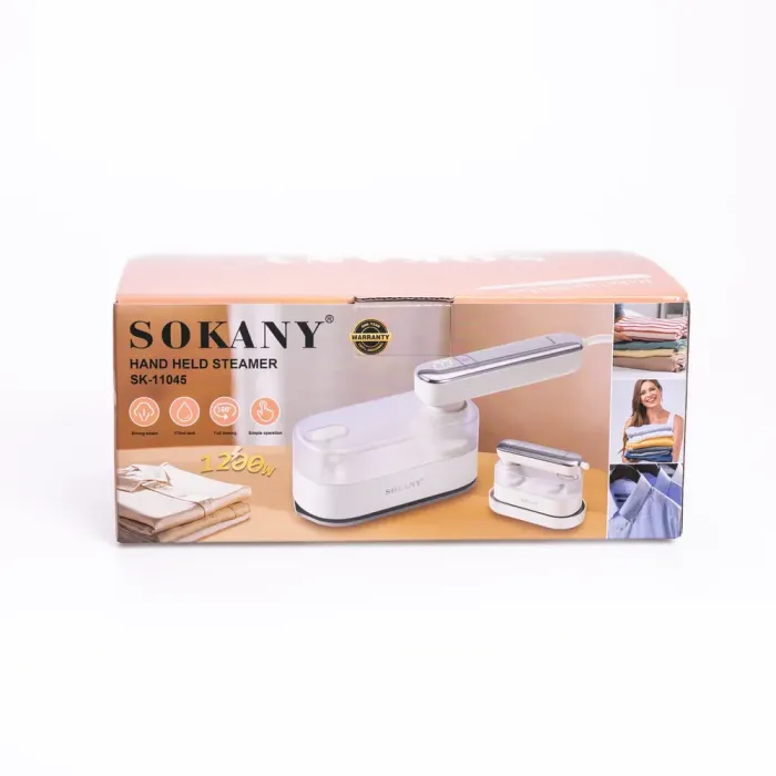 Дорожня праска з парогенератором Sokany 1200 Вт Білий SK-11045 (SK-11045) - зображення 7