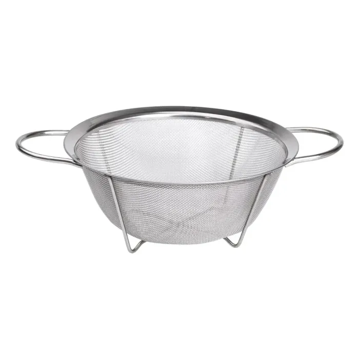 Дуршлаг с двумя ручками 25 см мелкоячеистая сетка из нержавеющей стали (HP-19-2-25CM) - изображение 1