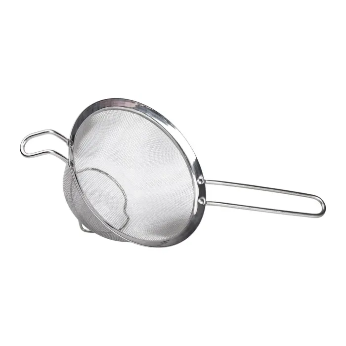 Дуршлаг-сито с ручкой 18 см мелкоячеистая сетка из нержавеющей стали (HP-19-1-18CM) - изображение 1