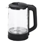 Электрический стеклянный чайник 2.5 л Sokany дисковый чайник для дома 1500 Вт (SK-09015)