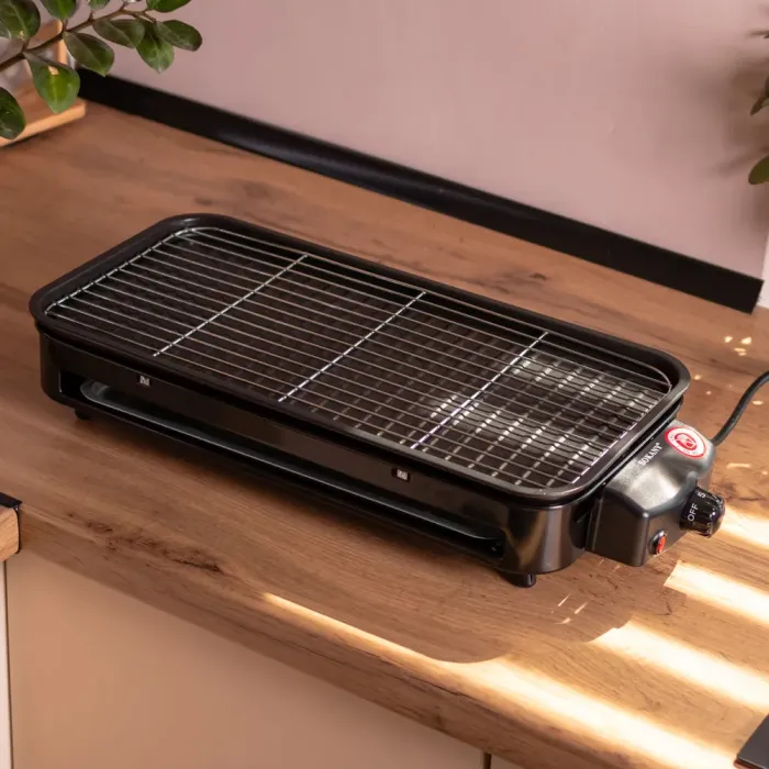 Електричний гриль  настільний чорний 1500 Вт Sokany SK-6112 (SK-6112B) - изображение 8
