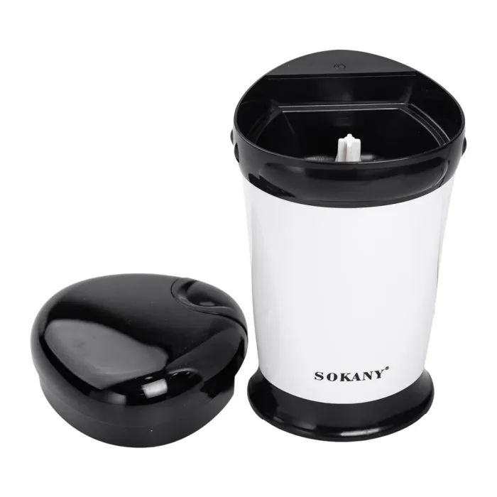 Электро кофемолка 180 Вт автоматическая 75 г для дома с мелким помолом Белая Sokany (SM-3012) - изображение 4