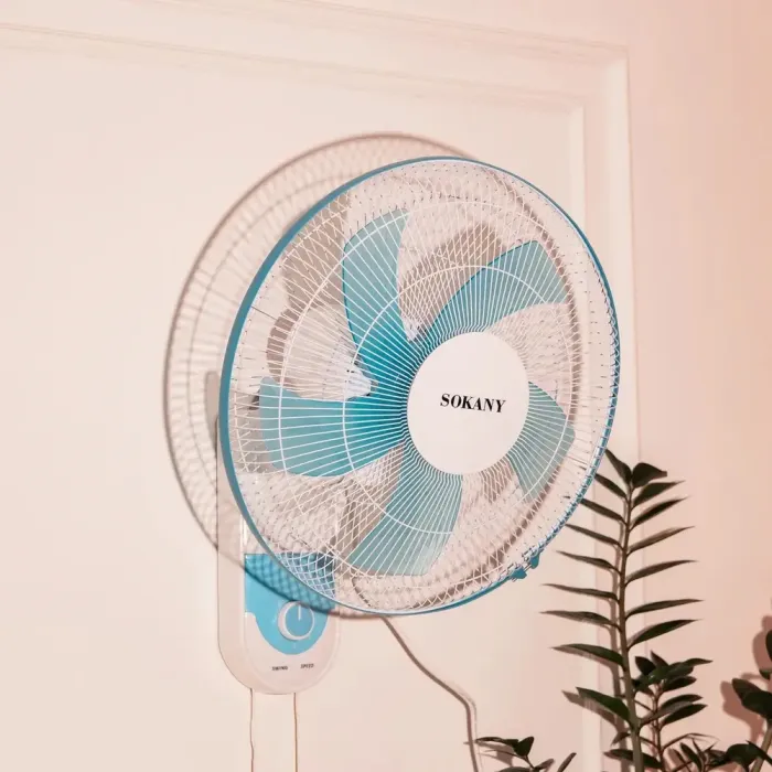 Вентилятор настенный 3-ступенчатая регулировка Компактный бытовой вентилятор 44 см Sokany (SK-19008) - изображение 7