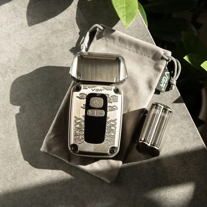 Електрична бритва VGR акумуляторна електробритва для чоловіків із двома голками для гоління (HP-V-337) - зображення 9