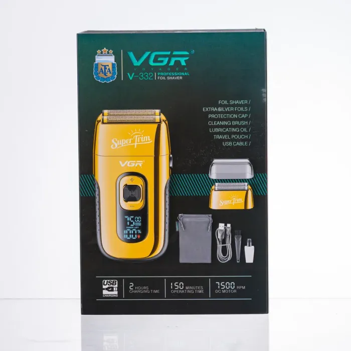 Електробритва шейвер чоловіча з LED-дисплеєм VGR V-332 (HP-V-332) - зображення 10