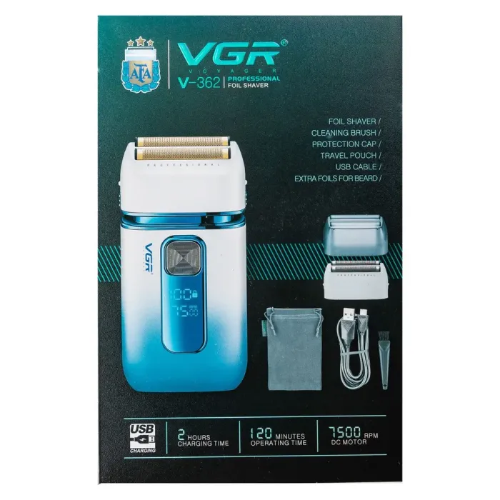 Акумуляторна електрична бритва VGR Акумуляторна електрична портативна бритва VGR (HP-V-362-BL) - зображення 9