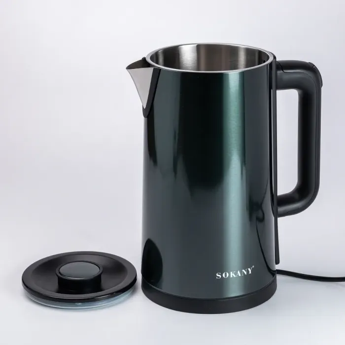 Чайник електричний Sokany SK-09018GR 3л зелений (SK-09018GR) - зображення 3