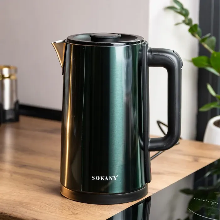 Чайник електричний Sokany SK-09018GR 3л зелений (SK-09018GR) - зображення 9