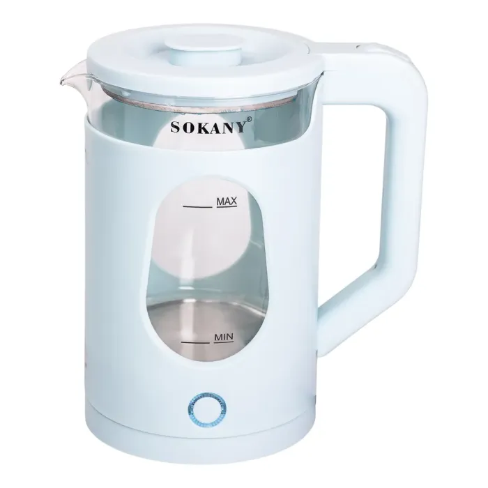 Электрочайник бытовой 2.3 л Sokany дисковый с автовыключением (SK-SH-1071BL) - изображение 1