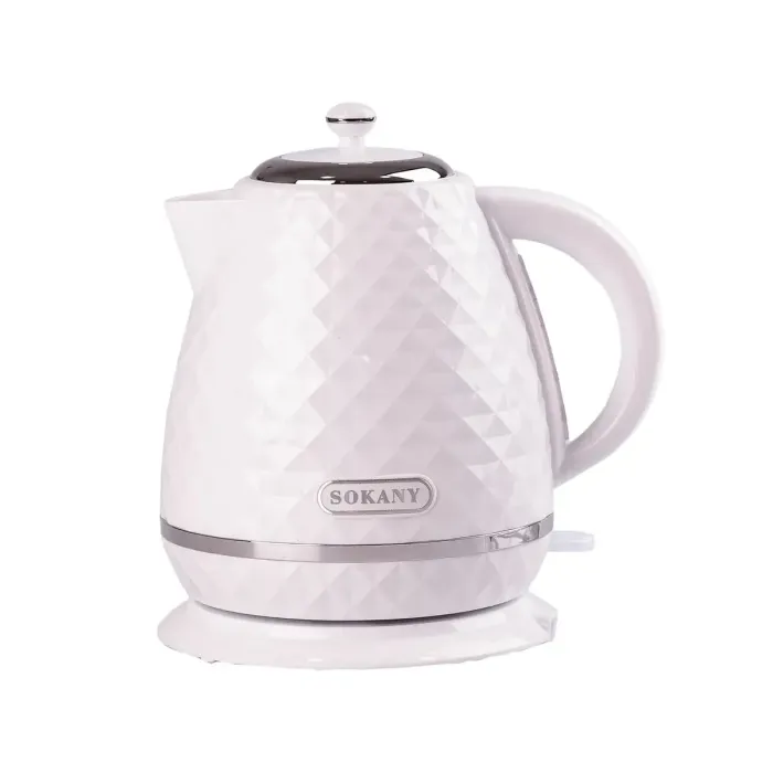Електрочайник Sokany 1,7 л дисковий з автовідключенням 2200 Вт Білий SK-1032W (SK-1032W) - зображення 1