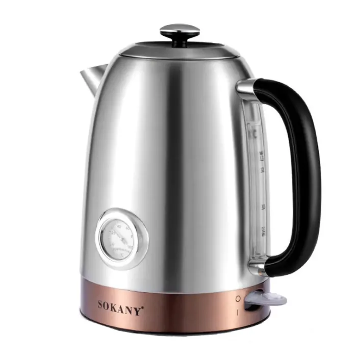 Электрочайник бесшумный из нержавеющей стали с термометром 1,7 л 2200 Вт Sokany SK-1031 (SK1031SS) - изображение 16