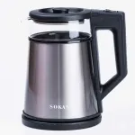 Електрочайник з автоматичним вимкненням 1.7 л Sokany побутовий 2000 Вт (SK-SH-1076G)