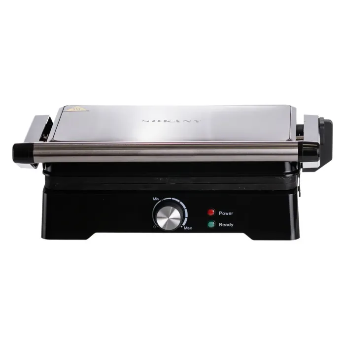 Електрогриль притискний з антипригарним покриттям 1500 Вт Sokany SK-08026 (SK-08026) - зображення 3