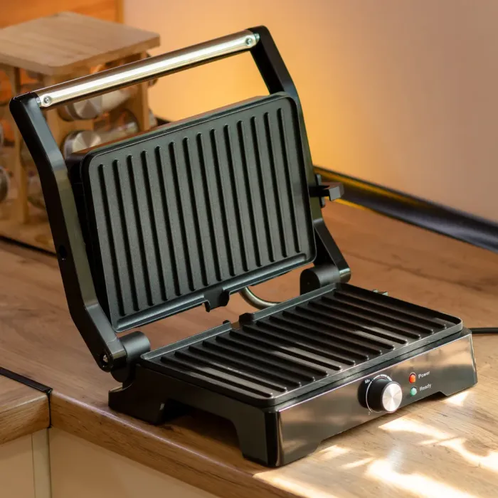 Електрогриль притискний з антипригарним покриттям 1500 Вт Sokany SK-08026 (SK-08026) - зображення 8