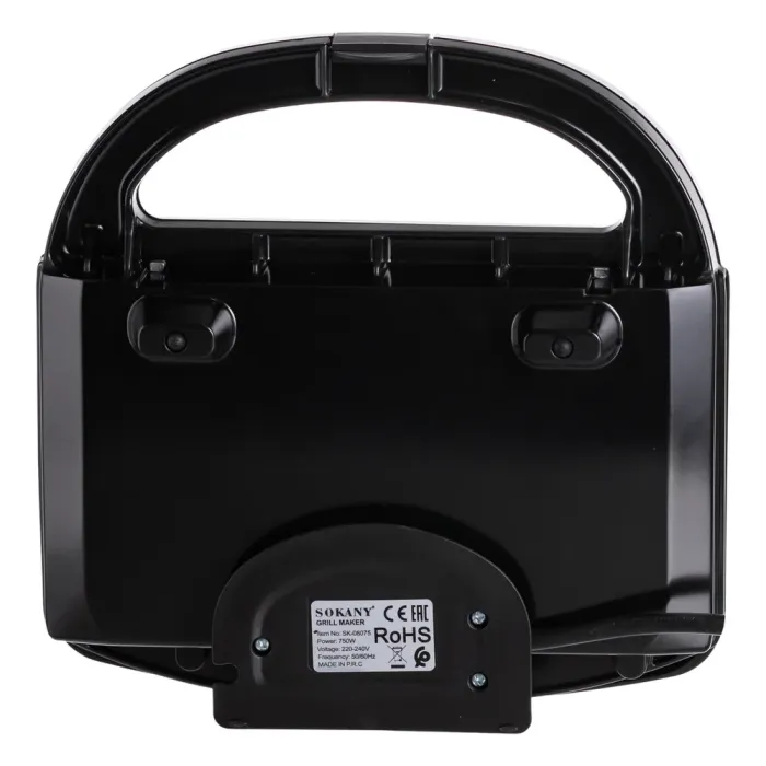 Електрогриль прижимний з антипригарним покриттям 750 Вт Sokany SK-08075 (SK-08075) - зображення 6