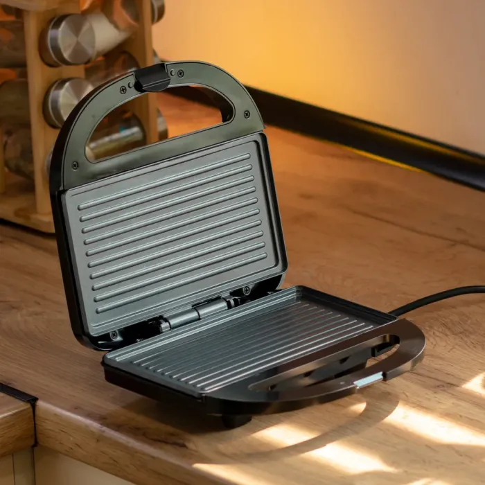 Електрогриль прижимний з антипригарним покриттям 750 Вт Sokany SK-08075 (SK-08075) - зображення 8