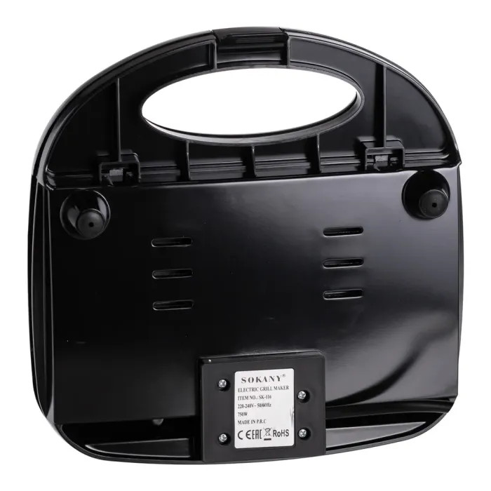 Електрогриль з антипригарним покриттям, термостатом і захистом від перегріву 750 Вт Sokany SK-116 (SK-116) - зображення 6