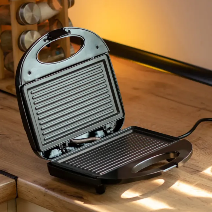 Електрогриль з антипригарним покриттям, термостатом і захистом від перегріву 750 Вт Sokany SK-116 (SK-116) - зображення 8