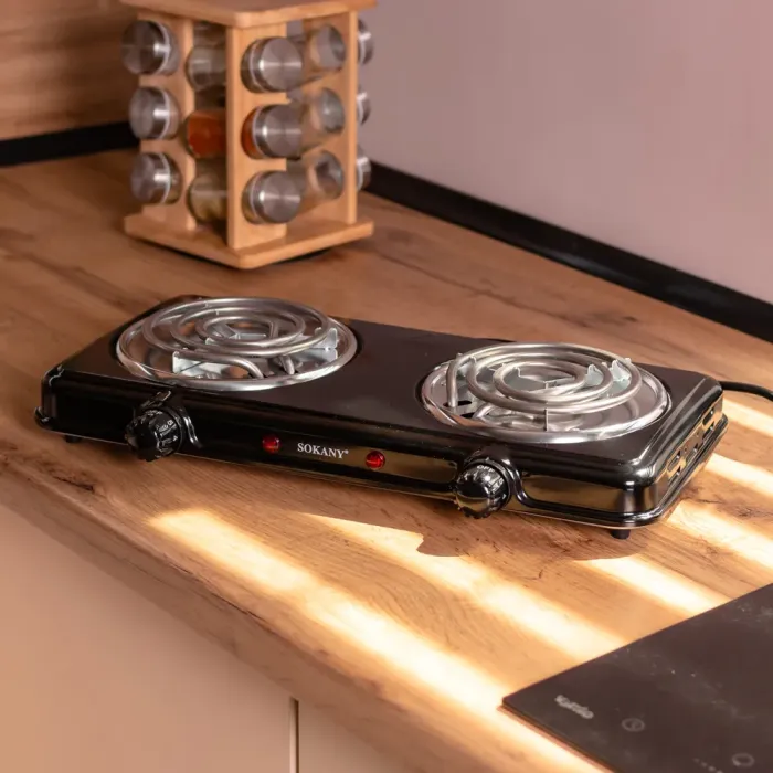 Електроплита двоконфоркова настільна плита 2000 Вт Sokany SK-5110 (SK-5110) - изображение 8