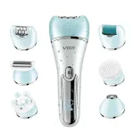Бездротовий епілятор для обличчя та тіла для жінок 6 в 1 домашній триммер для волосся USB VGR (HP-V-733-BL)