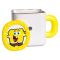 Порцелянова чашка "Губка Боб" з магнітним декором 500 мл, Кружка дитяча чашка із порцеляни на подарунок FM-12Y (FM-12Y)