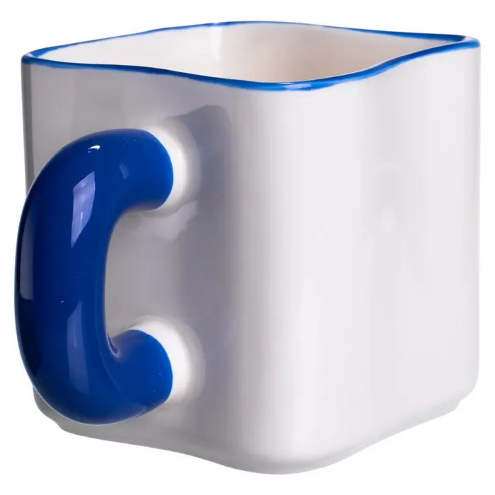 Порцелянова чашка "Містер Крабс" з магнітним декором 500 мл, Кружка дитяча чашка із порцеляни на подарунок FM-12BL (FM-12BL) - зображення 4