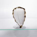 Порцелянове блюдо для сервірування столу 37×13×2.5 (см) блюдо для подавання закусок Білий із золотом CJY-145 (CJY-145)