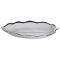 Порцелянове блюдо для сервірування столу у формі листа 31×20×3 (см) Срібло ML6047 (ML6047)