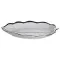 Порцелянове блюдо для сервірування столу у формі листа 31×20×3 (см) Срібло ML6047 (ML6047)