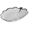Порцелянове блюдо для сервірування стола у формі листя 41×27×4 (см) блюдо для подавачі закусок Срібло ML6045 (ML6045)