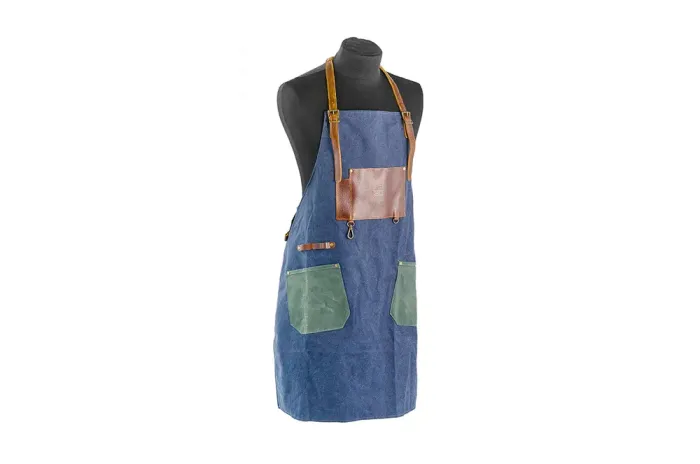 Фартук для барбекю Combi джинс-кожа-канвас GRILLI 777444 - изображение 1