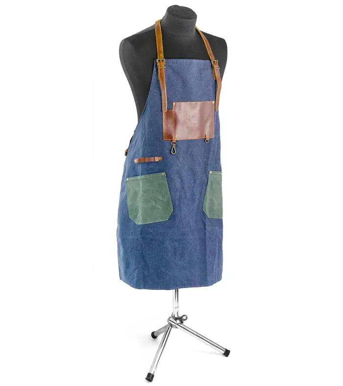 Фартук для барбекю Combi джинс-кожа-канвас GRILLI 777444 - изображение 2