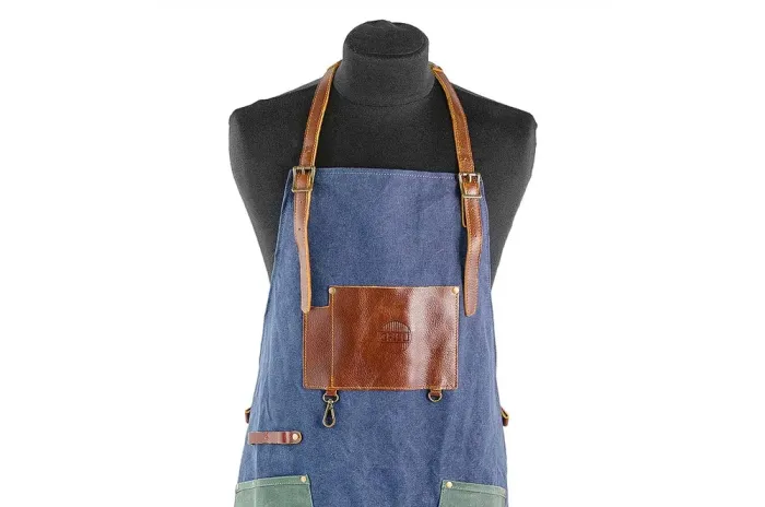 Фартук для барбекю Combi джинс-кожа-канвас GRILLI 777444 - изображение 4