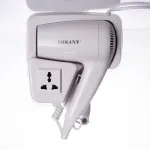 Фен настінний для сушіння волосся побутовий фен для укладання компактний потужний 1200 Вт SK-CF-2217 (SK-CF-2217)