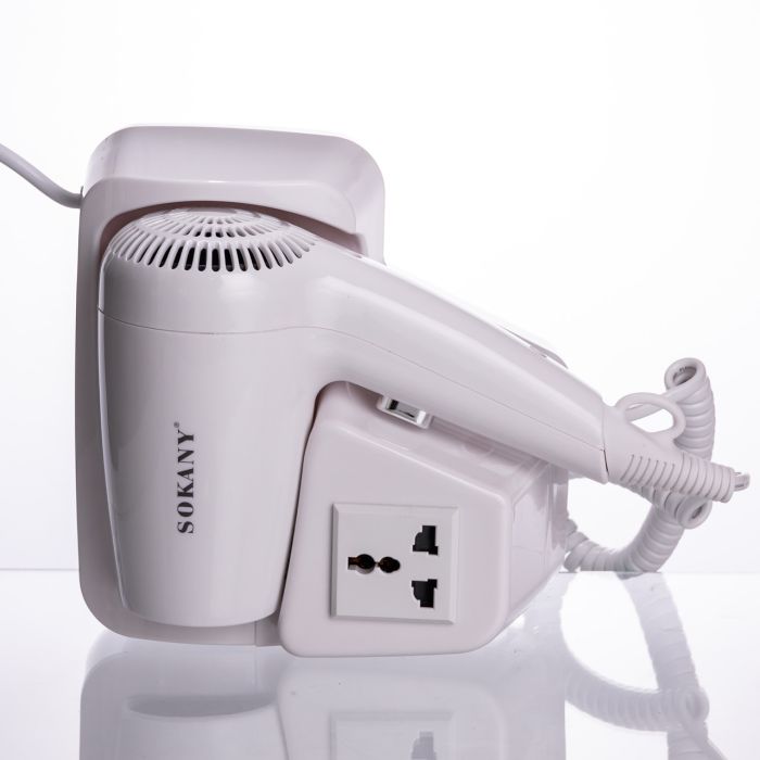 Фен настінний для сушіння волосся побутовий фен для укладання компактний потужний 1200 Вт SK-CF-2217 (SK-CF-2217) - изображение 3
