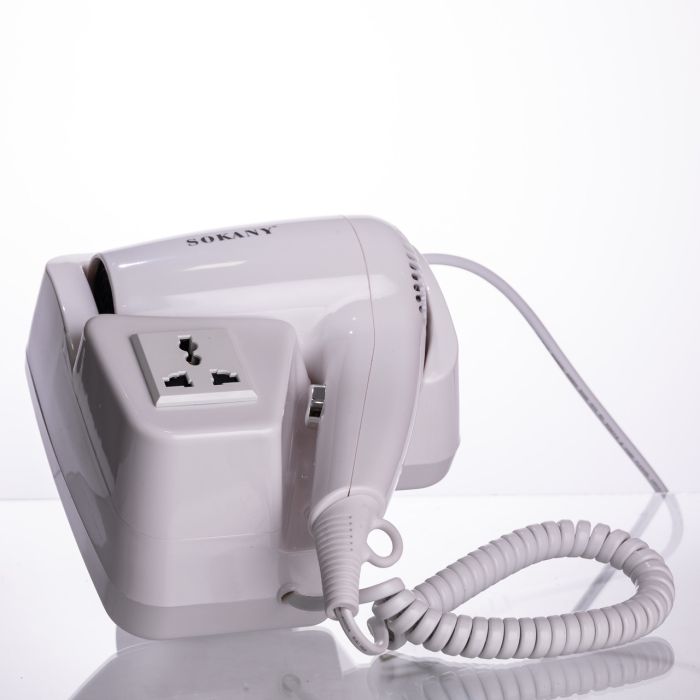 Фен настінний для сушіння волосся побутовий фен для укладання компактний потужний 1200 Вт SK-CF-2217 (SK-CF-2217) - изображение 6