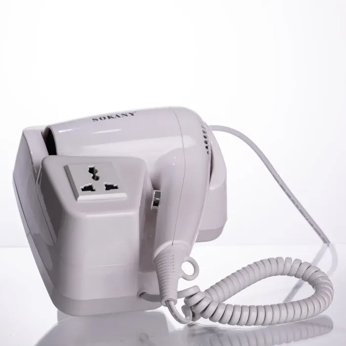 Фен настінний для сушіння волосся побутовий фен для укладання компактний потужний 1200 Вт SK-CF-2217 (SK-CF-2217) - зображення 6