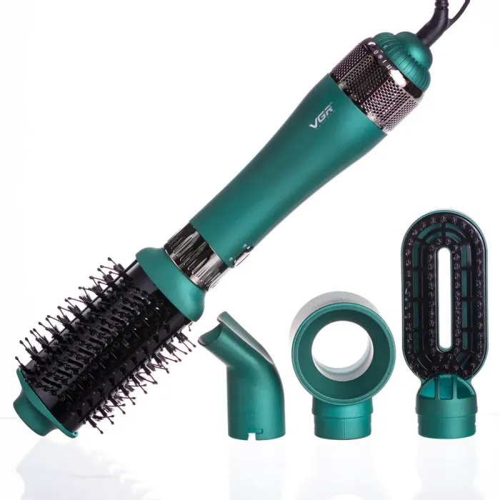 Фен-щітка 4в1 з насадками, 1000 Вт професійний VGR V-493 (HP-V-493) - изображение 1