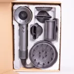 Фен стайлер для волосся 5 в 1 Supersonic Premium 1600 Вт 5 насадок 3 режими швидкості Сірий PH770G (PH770G)