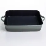 Форма для випікання порцелянова з ручками 29.5х23.5х6.5 см чорний KS-624 (KS-624)