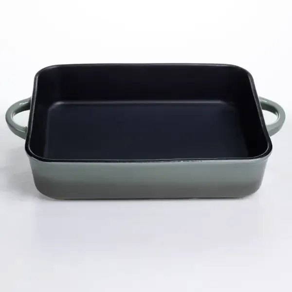 Форма для випікання порцелянова з ручками 29.5х23.5х6.5 см чорний KS-624 (KS-624) - зображення 1
